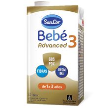 LECHE SANCOR BEBE ADVANCED 3 BRICK X 1LT