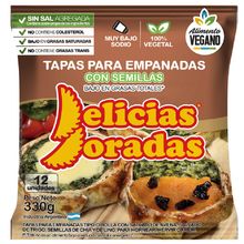 TAPAS EMPANADAS DELICIAS DORADAS SEMILLAS X12UN