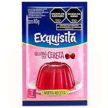 GELATINA EXQUISITA CEREZA NVA RECETA X 40GR