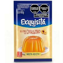 GELATINA EXQUISITA DURAZNO NUEVA RECETA X 40GR