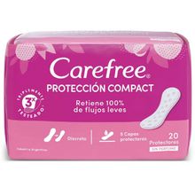 PROTECTORES CAREFREE COMPACT S/PERF. X20UN