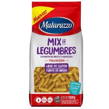 FIDEOS MATARAZZO TIRABUZON S/GLUTEN X500GR MIX LEG