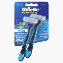 GILLETTE PRESTOBARBA 3 FRESH MAQ. DESC X2UN