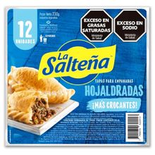 TAPA EMPANADA LA SALTEÑA HOJALDRADA X12UN