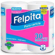 PAPEL HIGIENICO FELPITA INFINITY DH BL 4X30M