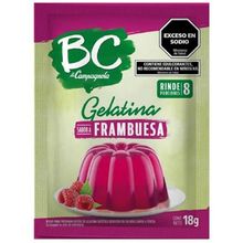 GELATINA BC FRAMBUESA X18GR