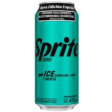 GASEOSA SPRITE ZERO ICE LATA DE 473ML