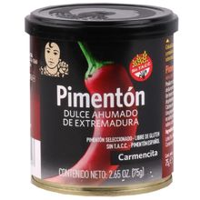 PIMENTON DULCE AHUMADO LATA X 75GR CARMENSITA