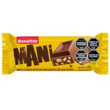 CHOCOLATE BONAFIDE LECHE Y MANI X30 GR