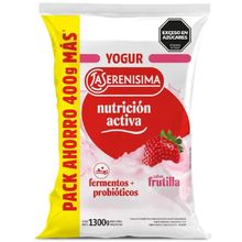 YOGUR LA SERENISIMA CLAS.N.A. FRU.SACHET 1100GR